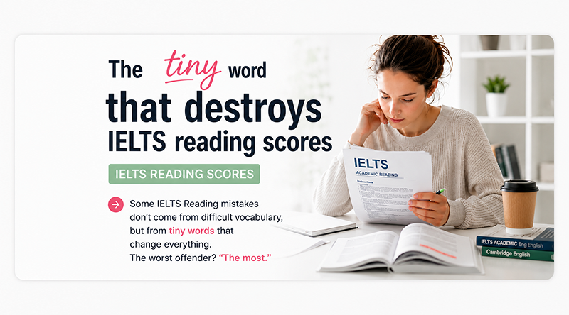 The tiny word that destroys IELTS reading scores